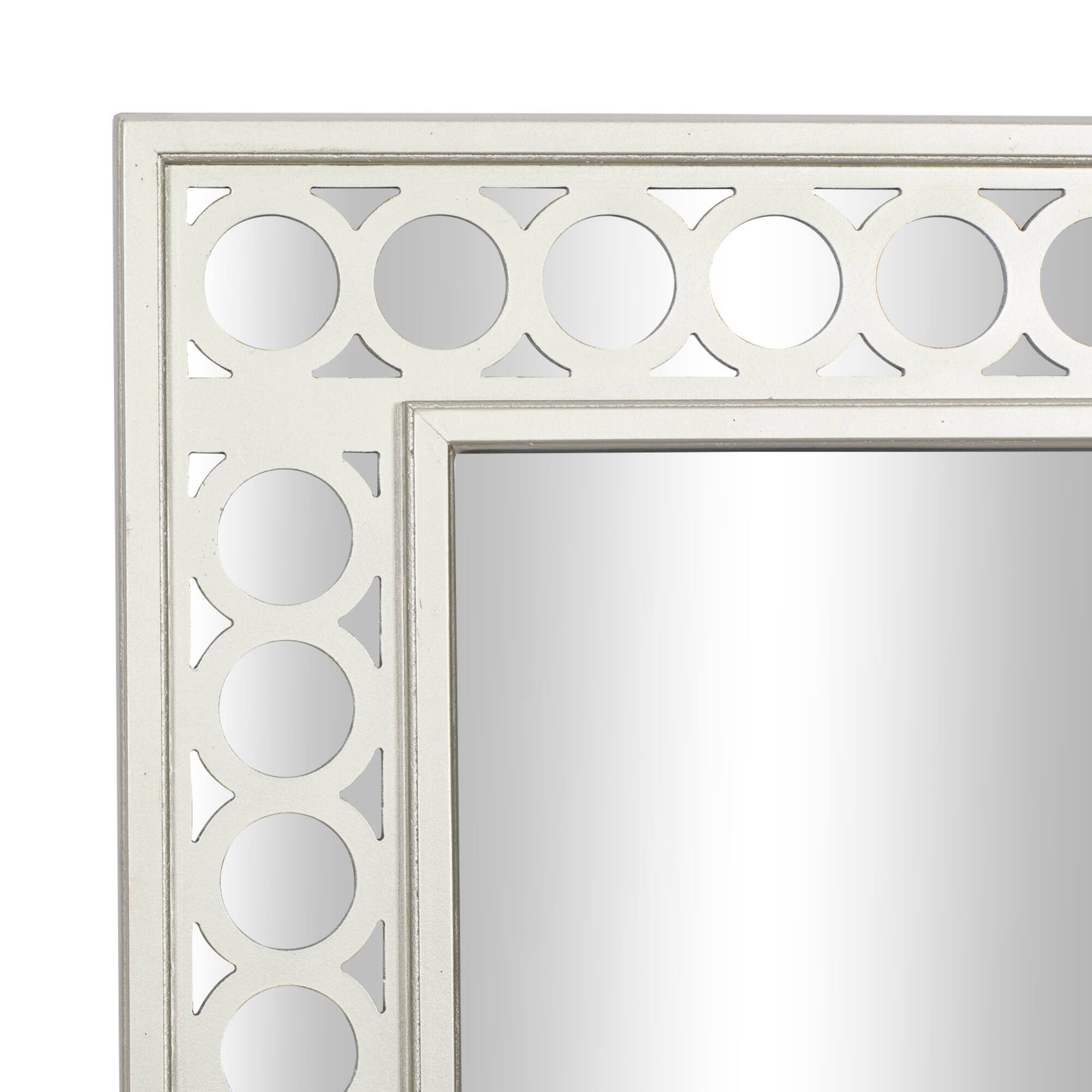 Set of 2 Grey Wood Glam Console Table, 31" x 31"
